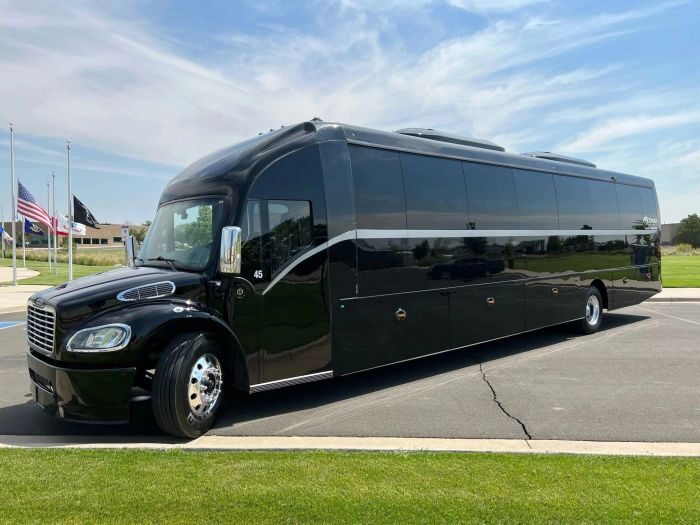 Black coach bus – Loveland party bus rental